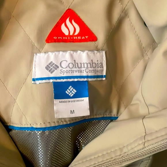 Women’s M Tan / Oatmeal Columbia Sportswear Jacket / Trench with Hood - Picture 5 of 11